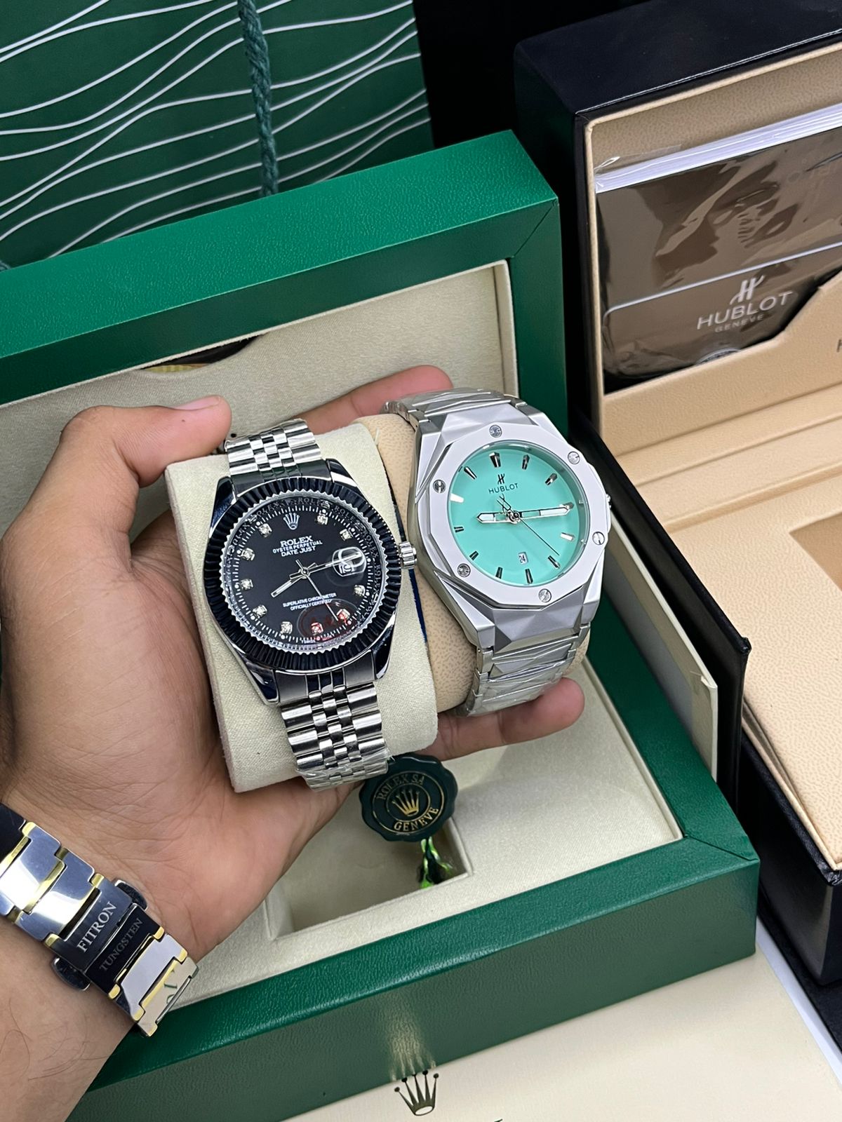 Hublot Cut And Rolex Oyester Perpetual Deal
