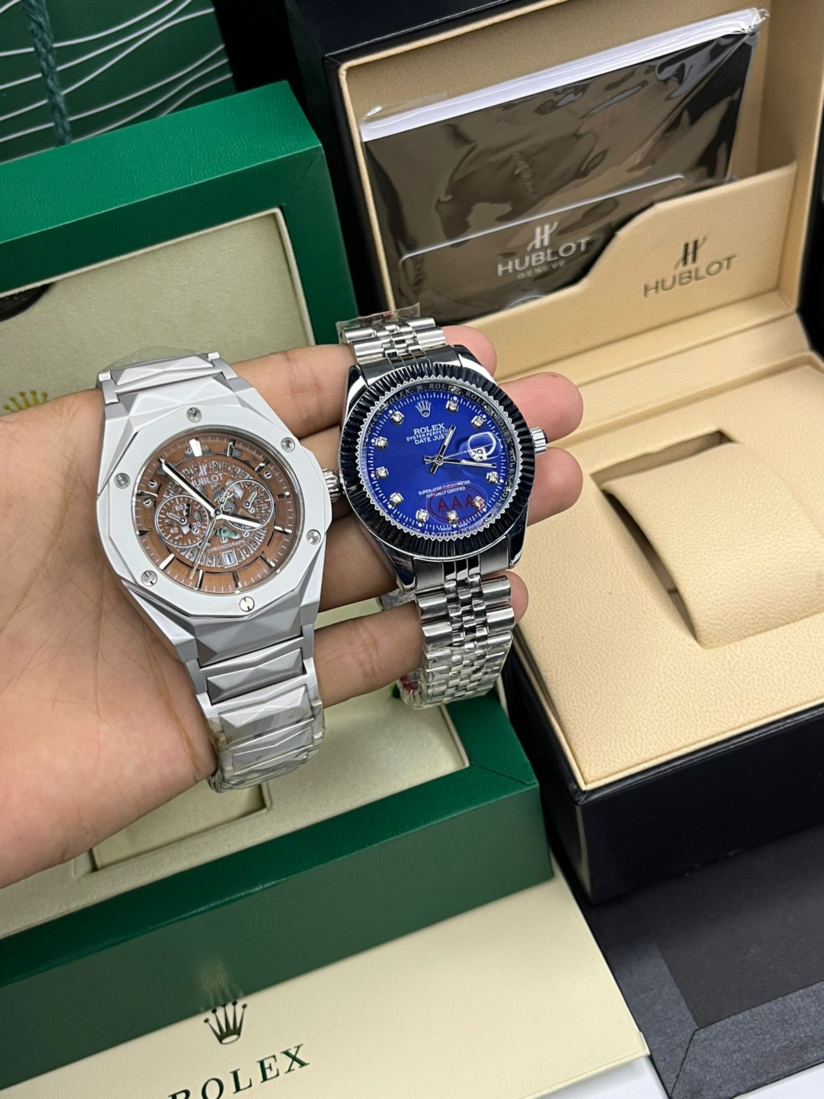 Hublot Cut And Rolex Oyester Perpetual Deal